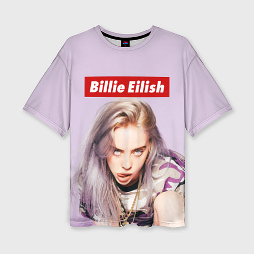 Женская футболка оверсайз Billie Eilish: Bored / 3D-принт – фото 1