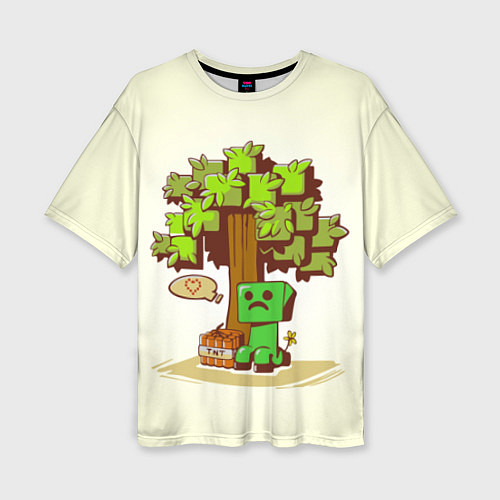 Женская футболка оверсайз Forest Creeper / 3D-принт – фото 1