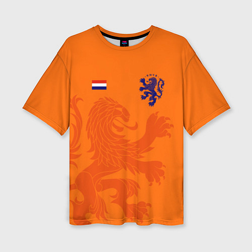 Женская футболка оверсайз Сборная Голландии / 3D-принт – фото 1