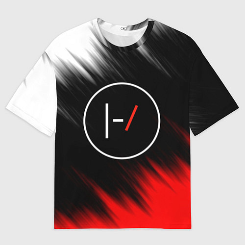 Женская футболка оверсайз TWENTY ONE PILOTS / 3D-принт – фото 1