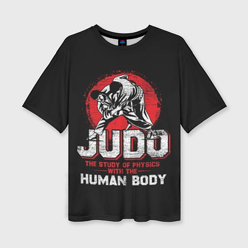 Женская футболка оверсайз Judo: Human Body / 3D-принт – фото 1