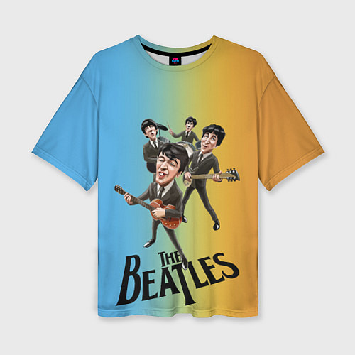 Женская футболка оверсайз The Beatles - world legend / 3D-принт – фото 1