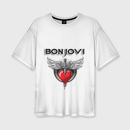 Женская футболка оверсайз Bon Jovi / 3D-принт – фото 1