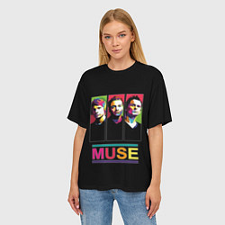 Футболка оверсайз женская Muse pop-art, цвет: 3D-принт — фото 2