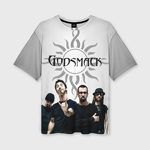 Женская футболка оверсайз Godsmack / 3D-принт – фото 1