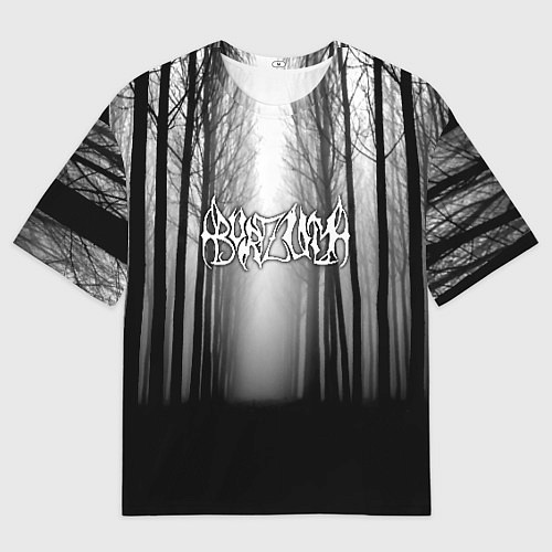 Женская футболка оверсайз Темный лес Burzum / 3D-принт – фото 1
