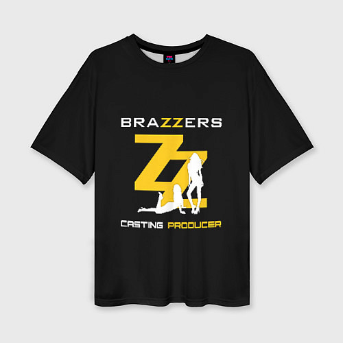Женская футболка оверсайз Brazzers Casting-producer / 3D-принт – фото 1