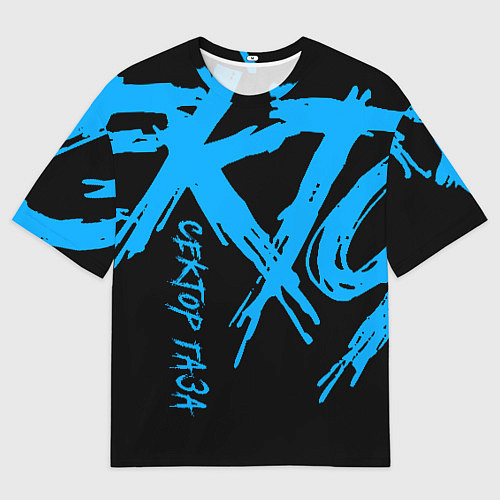 Женская футболка оверсайз Сектор Газа / 3D-принт – фото 1