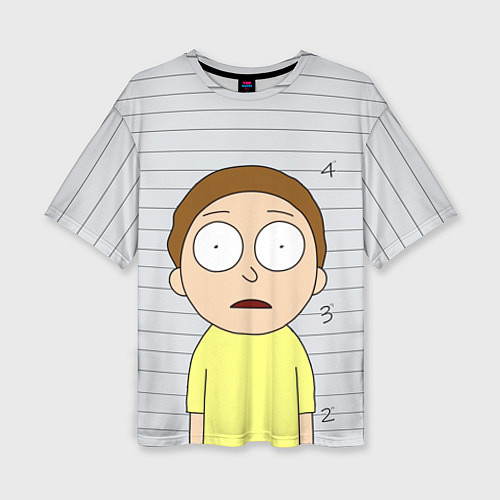 Женская футболка оверсайз Morty is in Prison / 3D-принт – фото 1