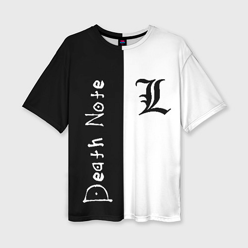 Женская футболка оверсайз Death Note 2 / 3D-принт – фото 1