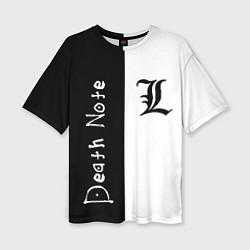 Женская футболка оверсайз Death Note 2