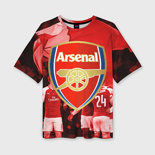 Женская футболка оверсайз Arsenal / 3D-принт – фото 1