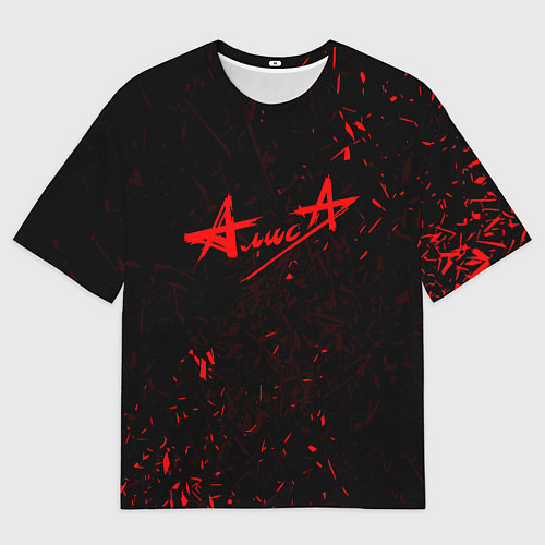 Женская футболка оверсайз АлисА / 3D-принт – фото 1