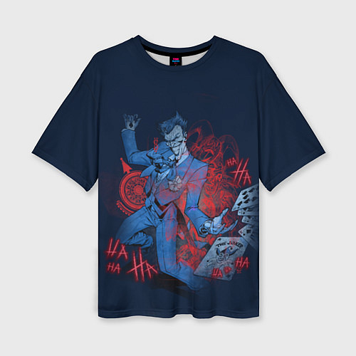 Женская футболка оверсайз Joker Player / 3D-принт – фото 1