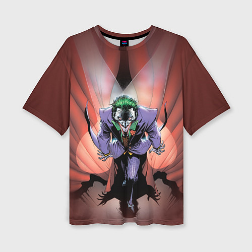 Женская футболка оверсайз The Joker Show / 3D-принт – фото 1