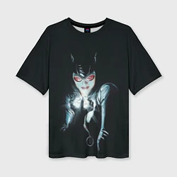 Женская футболка оверсайз Catwoman