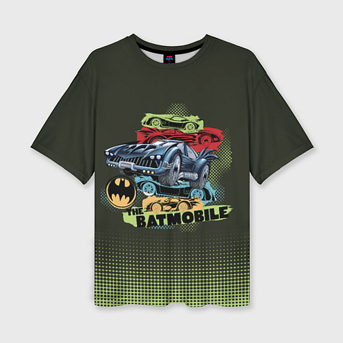 Женская футболка оверсайз The Batmobile / 3D-принт – фото 1