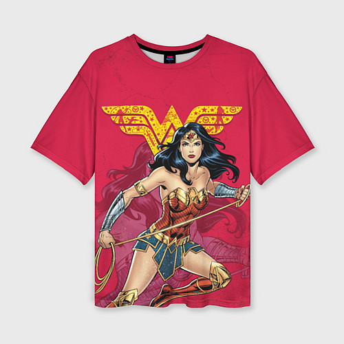 Женская футболка оверсайз Wonder Woman / 3D-принт – фото 1
