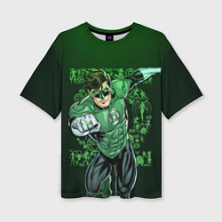 Женская футболка оверсайз Green Lantern