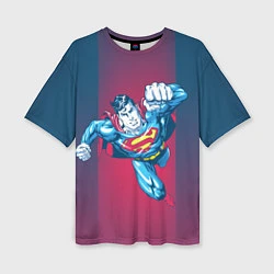 Женская футболка оверсайз Superman