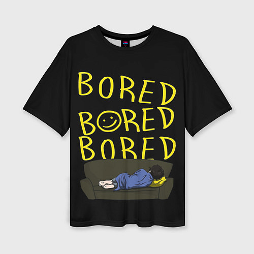 Женская футболка оверсайз Boreb / 3D-принт – фото 1