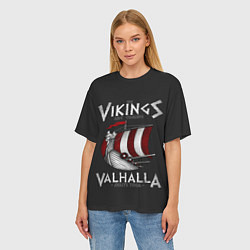 Футболка оверсайз женская Vikings Valhalla, цвет: 3D-принт — фото 2