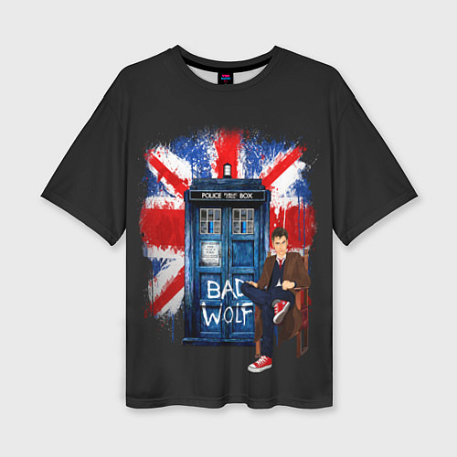 Женская футболка оверсайз Doctor Who: Bad Wolf / 3D-принт – фото 1