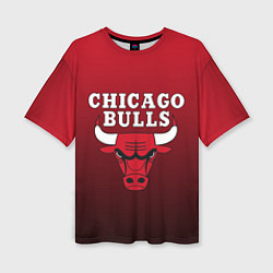 Футболка оверсайз женская CHICAGO BULLS, цвет: 3D-принт