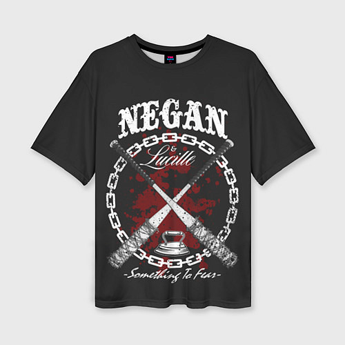 Женская футболка оверсайз The Walking Dead Negan / 3D-принт – фото 1