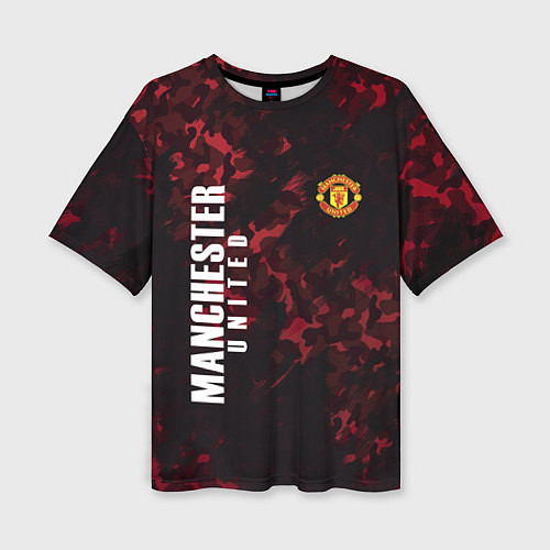 Женская футболка оверсайз Manchester United / 3D-принт – фото 1