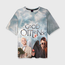 Футболка оверсайз женская Good Omens, цвет: 3D-принт