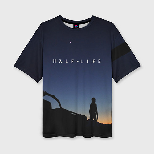 Женская футболка оверсайз HALF-LIFE / 3D-принт – фото 1