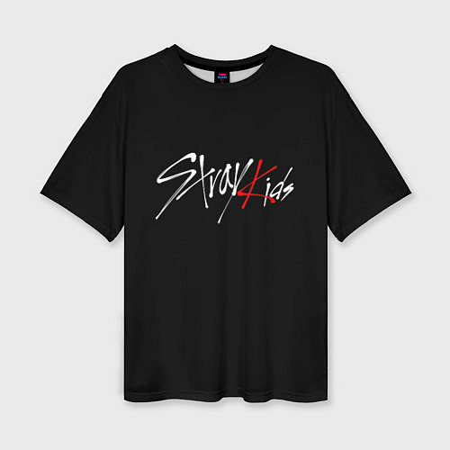 Женская футболка оверсайз STRAY KIDS / 3D-принт – фото 1