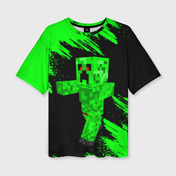 Футболка оверсайз женская MINECRAFT, цвет: 3D-принт