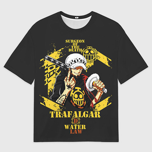 Женская футболка оверсайз One Piece Trafalgar Water / 3D-принт – фото 1