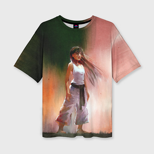 Женская футболка оверсайз Girl / 3D-принт – фото 1