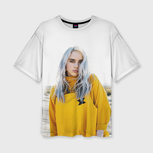 Женская футболка оверсайз BILLIE EILISH / 3D-принт – фото 1