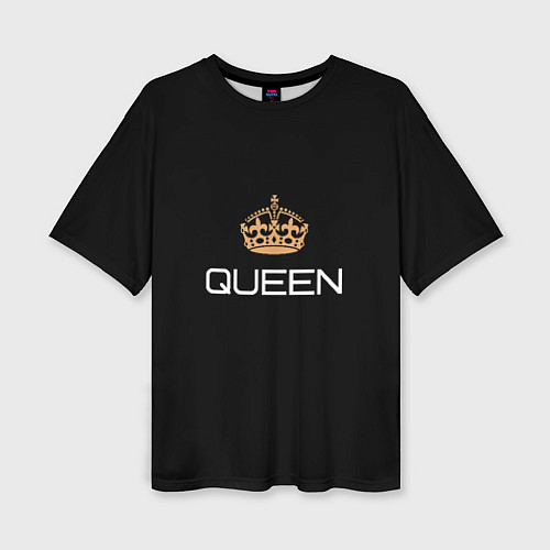 Женская футболка оверсайз Королева / 3D-принт – фото 1