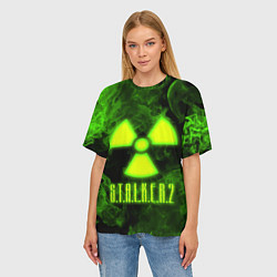 Футболка оверсайз женская STALKER 2, цвет: 3D-принт — фото 2