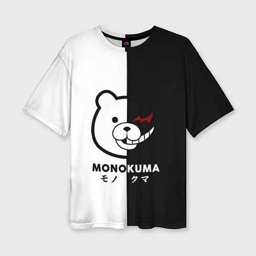 Женская футболка оверсайз Monokuma / 3D-принт – фото 1