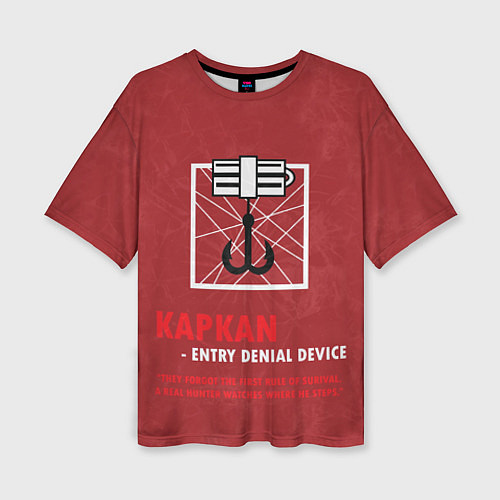 Женская футболка оверсайз Kapkan R6s / 3D-принт – фото 1