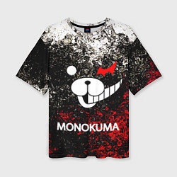 Женская футболка оверсайз MONOKUMA