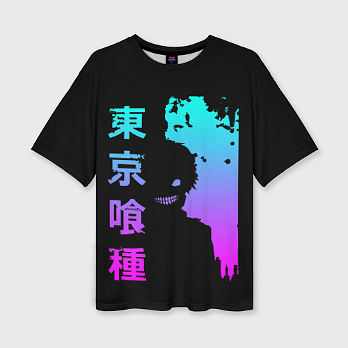 Женская футболка оверсайз Tokyo Ghoul / 3D-принт – фото 1