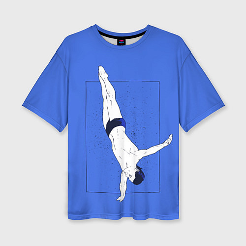 Женская футболка оверсайз Dive / 3D-принт – фото 1