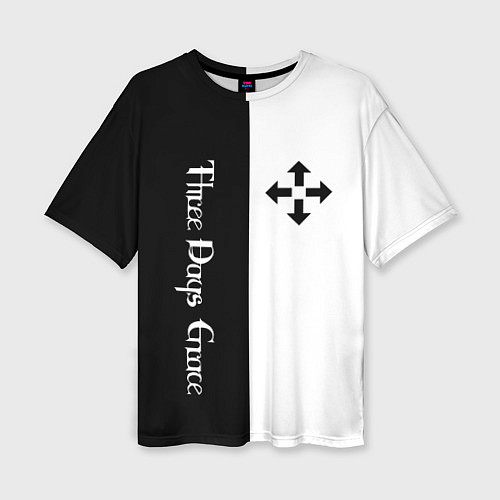 Женская футболка оверсайз Three Days Grace / 3D-принт – фото 1