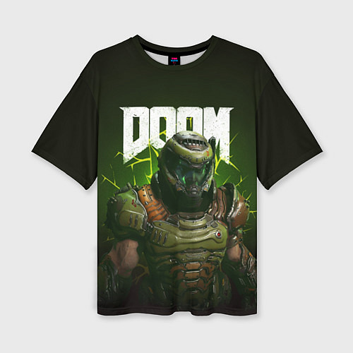 Женская футболка оверсайз Doom Eternal / 3D-принт – фото 1