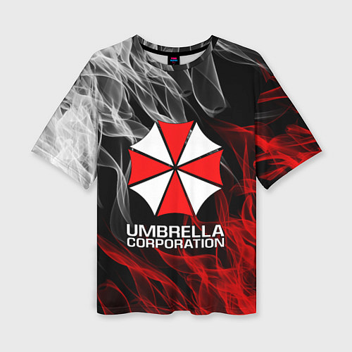 Женская футболка оверсайз UMBRELLA CORP / 3D-принт – фото 1