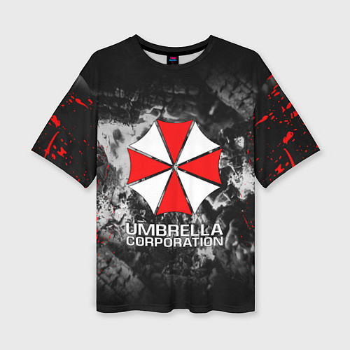 Женская футболка оверсайз UMBRELLA CORP / 3D-принт – фото 1