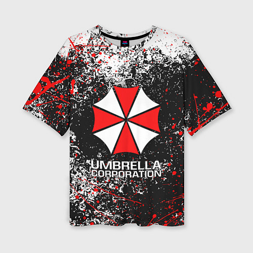 Женская футболка оверсайз UMBRELLA CORP / 3D-принт – фото 1