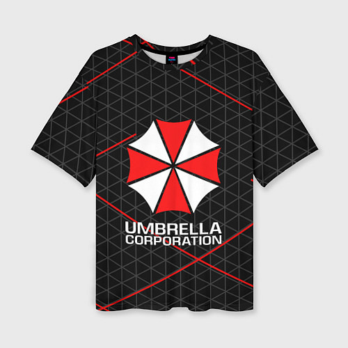 Женская футболка оверсайз UMBRELLA CORP / 3D-принт – фото 1